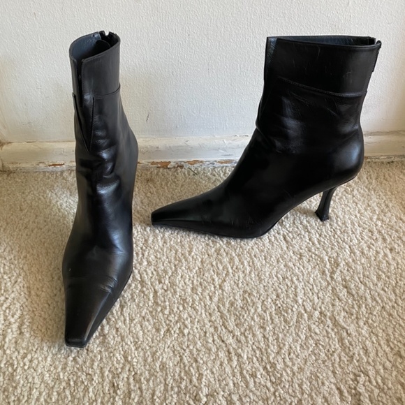 Stuart Weitzman Black Leather Boots - Picture 4 of 7